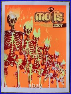 Wayne Coyne FLAMING LIPS First 1000 Skeletons March OKC 2007 SCREEN PRINT Poster