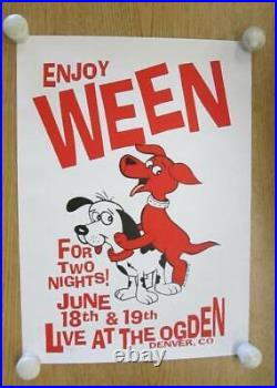 Ween Fillmore Denver 2000 Concert Poster Silkscreen Ogden Kuhn Original
