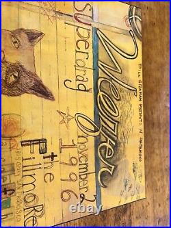 Weezer Vintage Concert Poster from 1996 Image on wood