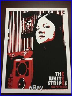 White Stripes Concert Poster Detroit 2003 Rob Jones Signed & Numbered