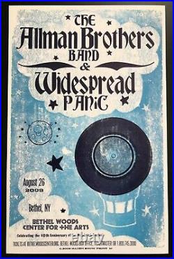 Widespread Panic & Allman Brothers Hatch Show Print Concert Poster New York 2009