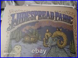 Widespread Panic Concert Poster Wood Tour Fillmore Denver, CO SPUSTA RARE