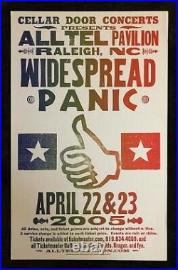 Widespread Panic Hatch Show Print Concert Poster Alltell Raleigh NC 2005 WSP