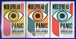 Widespread Panic posters 3 nights at Ryman Auditorium Aug. 2019