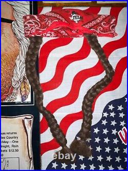Willie Nelson80july4concert Posterticketsscarf-braided Hairback Stage Pass