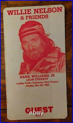 Willie Nelson80july4concert Posterticketsscarf-braided Hairback Stage Pass