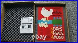 Woodstock Concert Poster Original Type 2 8/15-17/69 Signed By Grace Slick