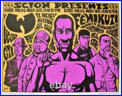 Wu-Tang Clan Concert Poster Austin 2006 Printers Proof Wu-Tang Clan Concert Poster Austin 2006 Printers Proof