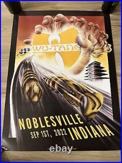 Wu-Tang Clan NY State Of Mind Tour 2022 Concert Poster Indiana Nas Sold Out