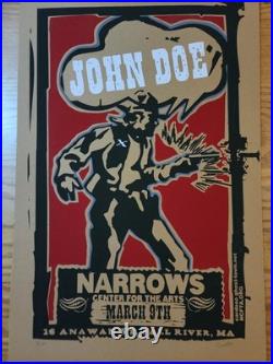 X John Doe Concert Poster Narrows MA 2003 by Pete Cardoso