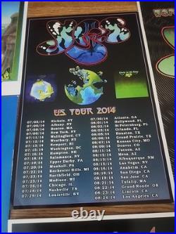 YES lot of original 2000's PROMO concert posters + tour book in ex condition USA