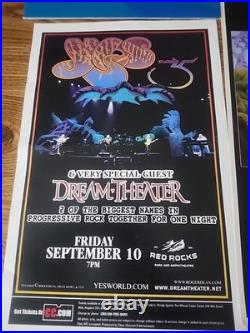 YES lot of original 2000's PROMO concert posters + tour book in ex condition USA