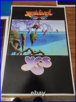 YES lot of original 2000's PROMO concert posters + tour book in ex condition USA