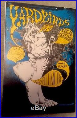 Yardbirds Fillmore SF Concert Poster BG-121 Lee Conklin Art 1st Print