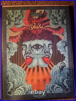 Yeah Yeah Yeahs OFFICIAL Atlanta Concert Poster Shaky Knees Festival AUTHENTIC