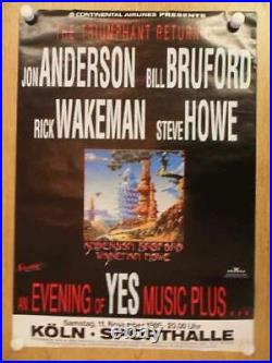 Yes An Evening Of Germany 1989 Original Concert Poster