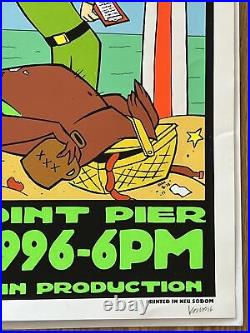 Yogi Bear Sex Drugs Drinking Original Concert Poster Signed #'d By Frank Kozik